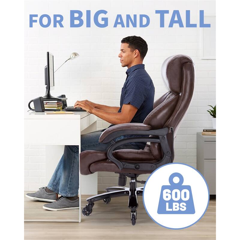 High Back Executive Desk Chair with Pocket Spring Cushion