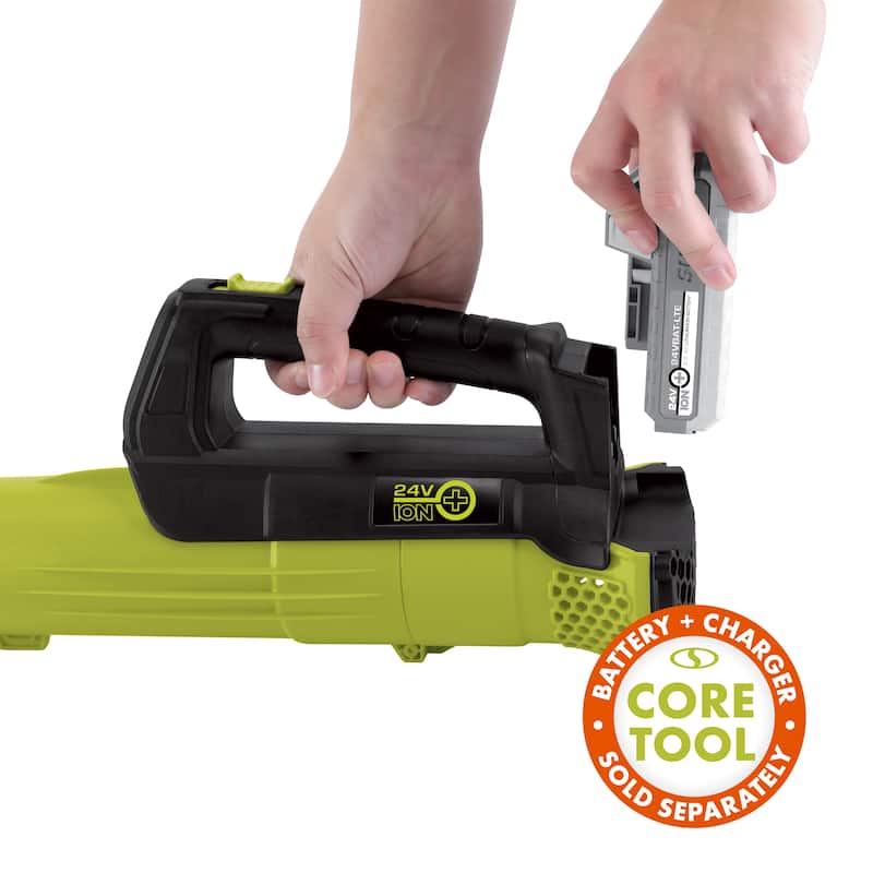 Sun Joe 24V iON 100-MPH 280-CFM Cordless Compact Turbine Jet Blower