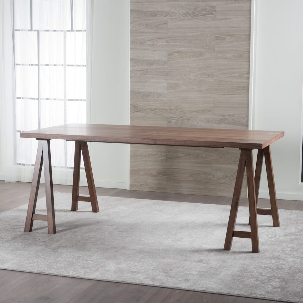 Roomfitters Modern Wood Dining Table with Sturdy A-Frame Base, Spacious Rectangular Kitchen Table, Walnut