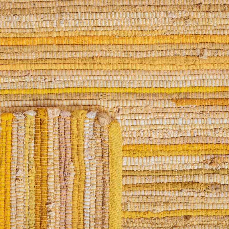 SAFAVIEH Handmade Rag Rug Sevim Casual Stripe Cotton Rug