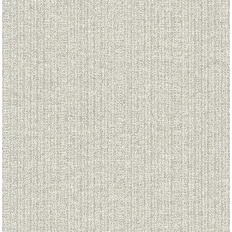 A-Street Prints Lawndale Taupe Textured Pinstripe Wallpaper