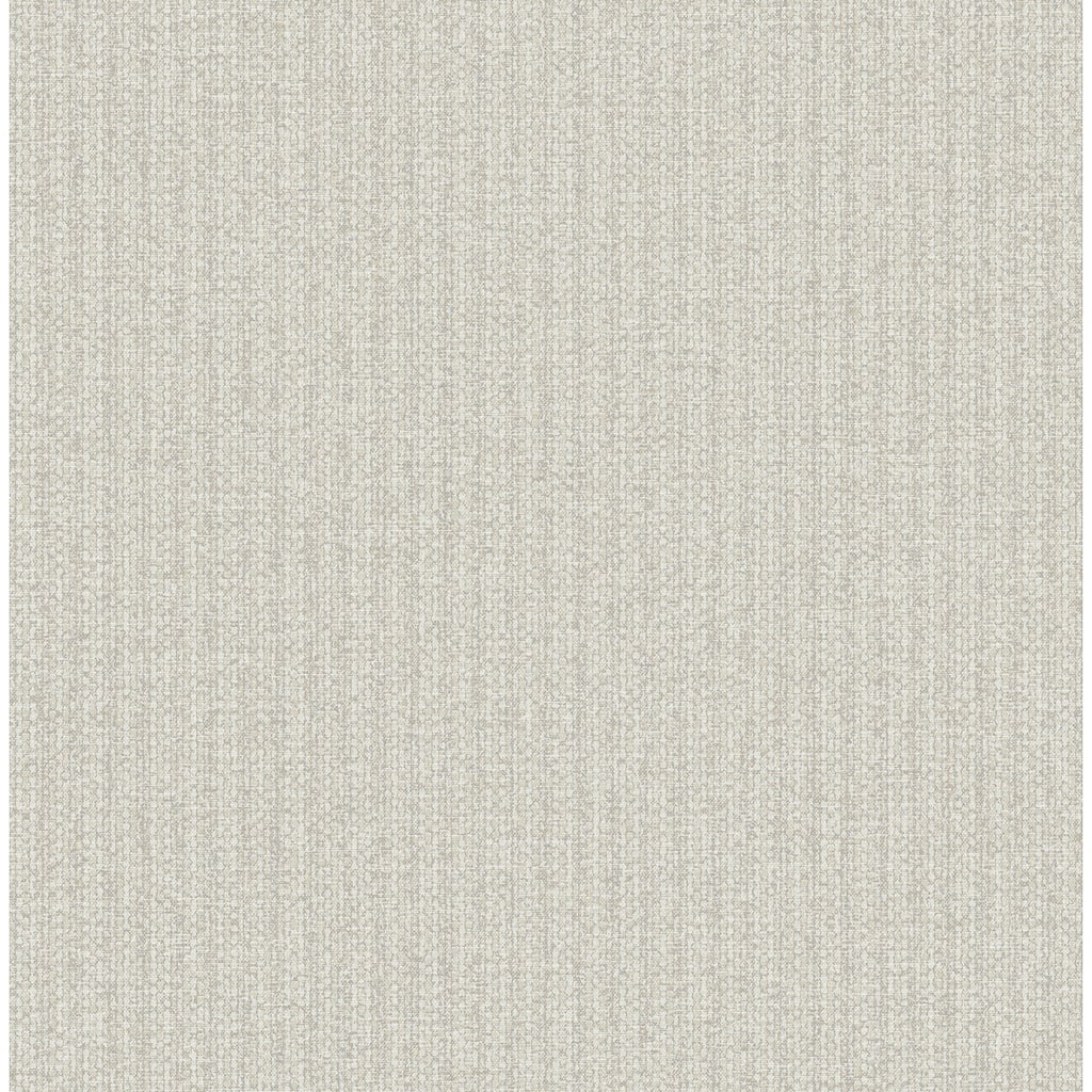 A-Street Prints Lawndale Taupe Textured Pinstripe Wallpaper