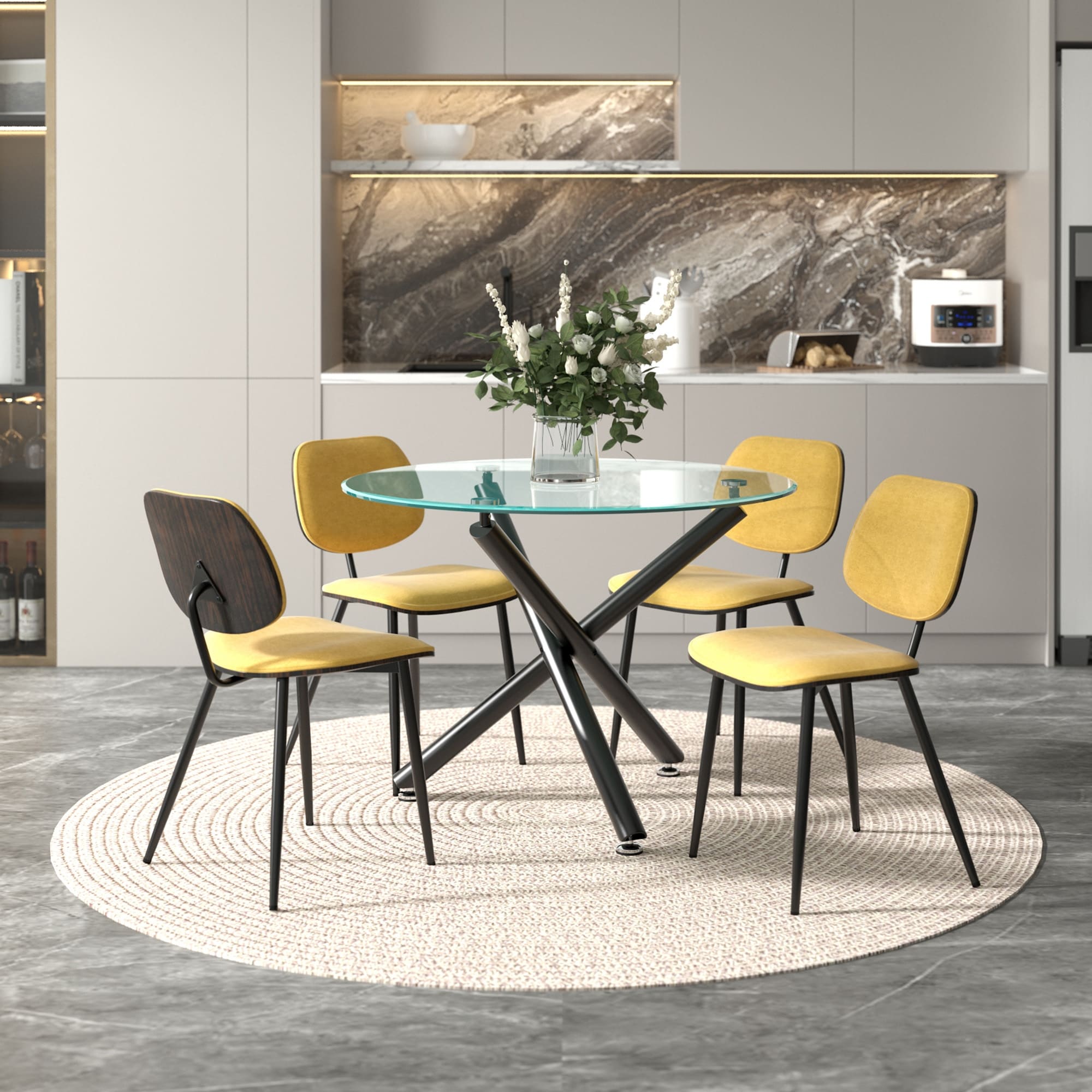 Mustard deals dining set