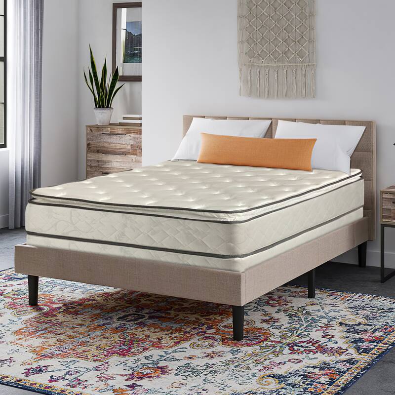 Onetan 10-in. Pillow-top Innerspring Mattress and 4-in. Box Spring