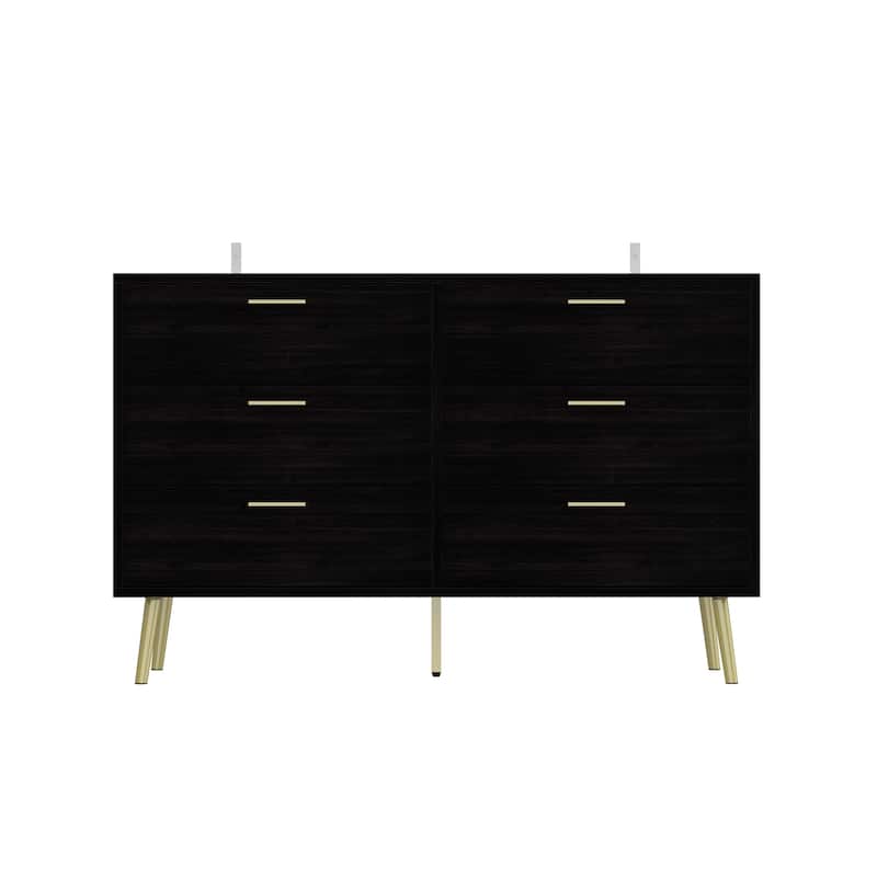 Kerrogee Modern 6-Drawer Storage Chest Dresser Drawer Organizers