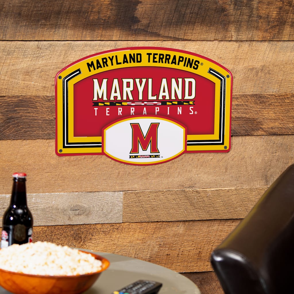 University of Maryland Embossed Steel Wall Sign, 11" x 17"