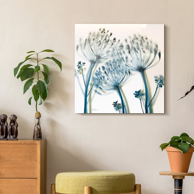 "Unfocused Beauty 2" Frameless Free Floating Tempered Glass Panel Graphic Wall Art