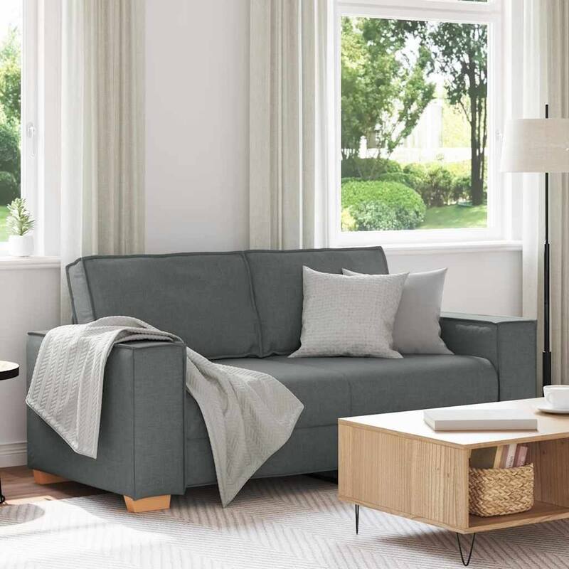 vidaXL Sofa Chair Dark Grey 23.6 " Fabric - Dark gray-55.1