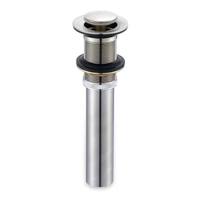 Luxier DS03-T Bathroom Sink Push Pop-Up Drain Stopper with No Overflow