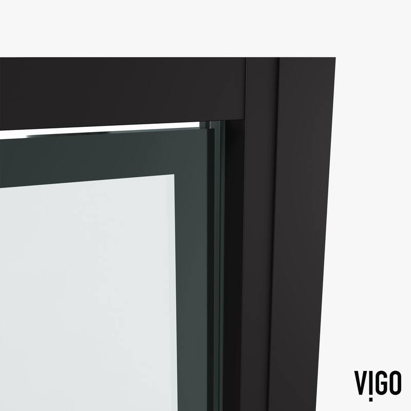 Vigo VG6079GCL3276 Astoria 76" High x 32" Wide Pivot Framed Shower