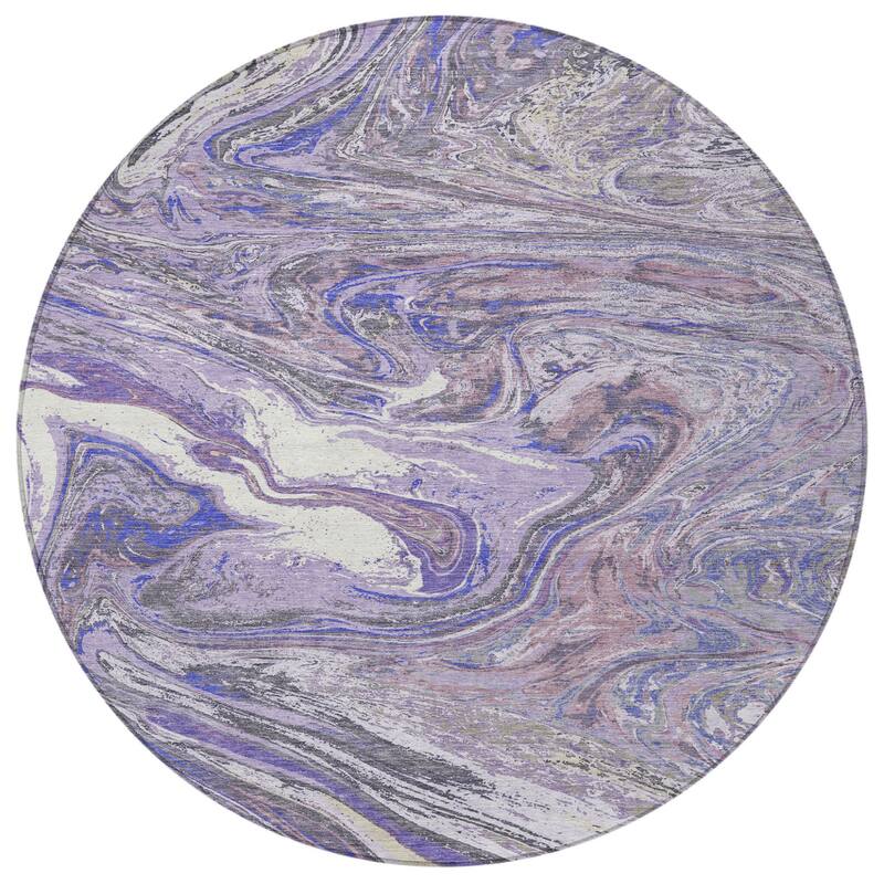 HomeRoots Abstract Transitional Rectangle Outdoor Rug