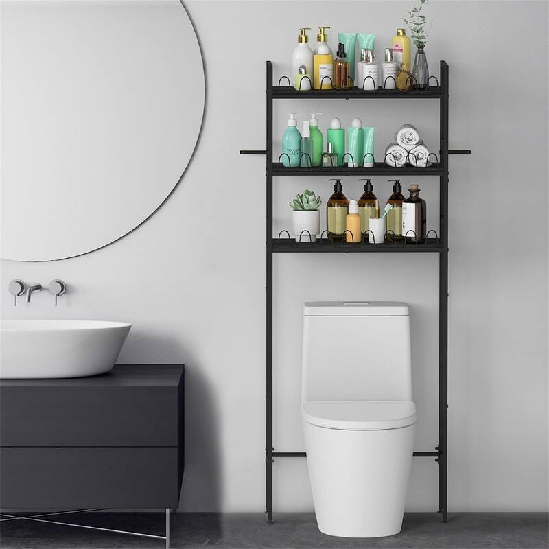 Over The Toilet Storage - 9.8"D x 23.6"W x 63"H