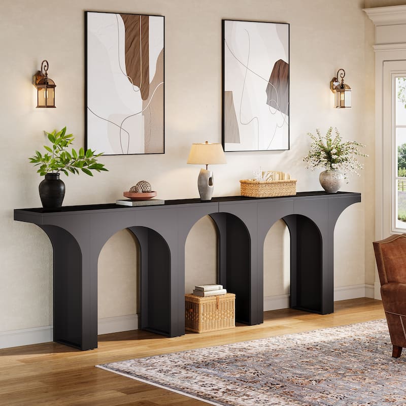 47 Inches Entryway Console Table, Wood Sofa Table