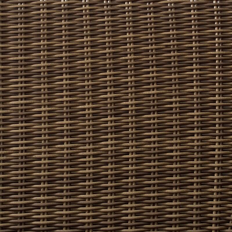 Crosley Bradenton 5-Piece Outdoor Wicker Seating Set with Navy Cushions - 109.25 "W x 84.25 "D x 32.5 "H