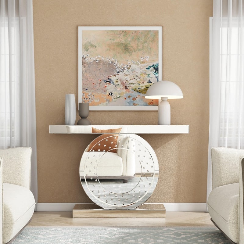 Mirrored Console Table Rectangular Sofa Table