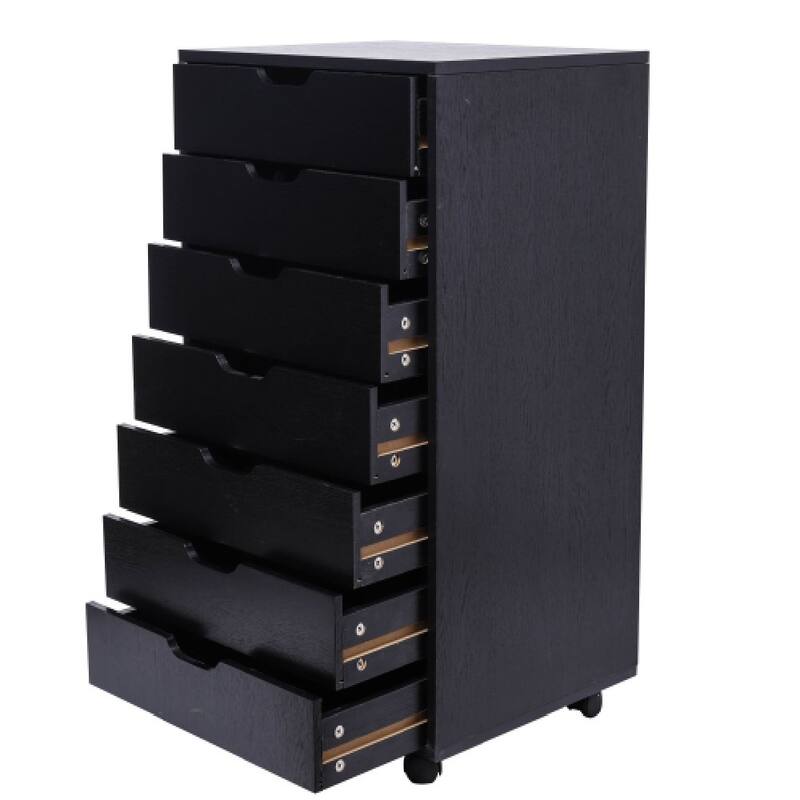 Wood Filing Cabinet Mobile Storage File Cabinet