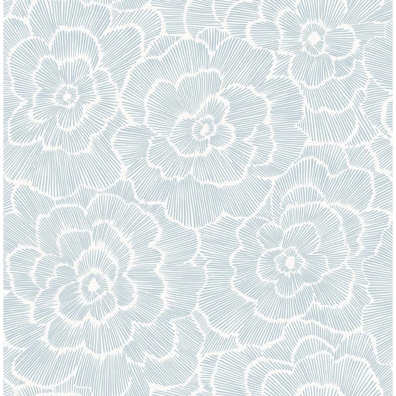 NuWallpaper Blue Saraya Peel & Stick Wallpaper - 20.5-in x 216-in