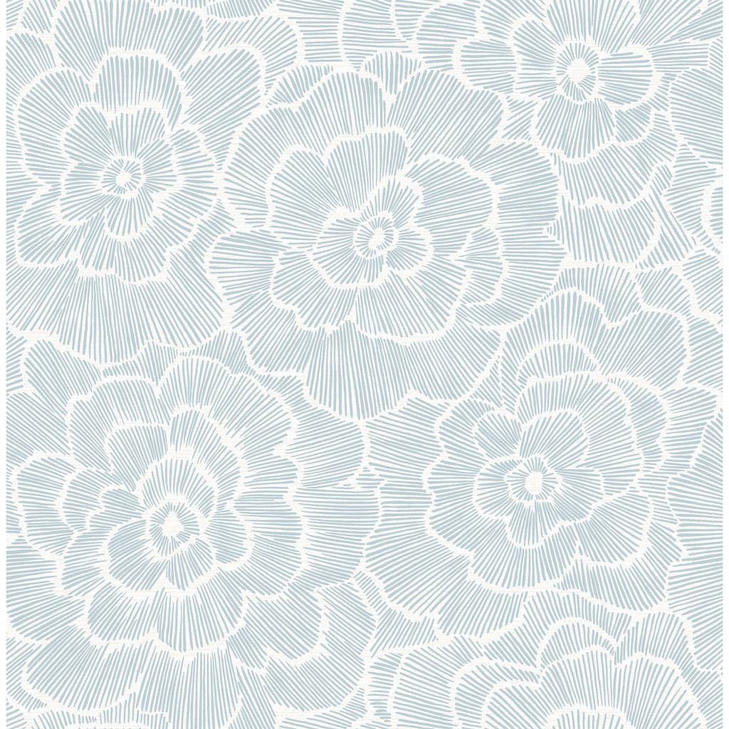 NuWallpaper Blue Saraya Peel & Stick Wallpaper - 20.5-in x 216-in