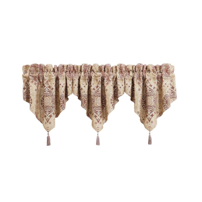 J. Queen New York Weston Terracotta Window Ascot Valance