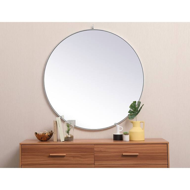 Elegant Lighting Eternity 45" Diameter Circular Beveled Metal Framed