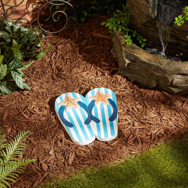 Sunflower Dot Flip Flop Stepping Stone