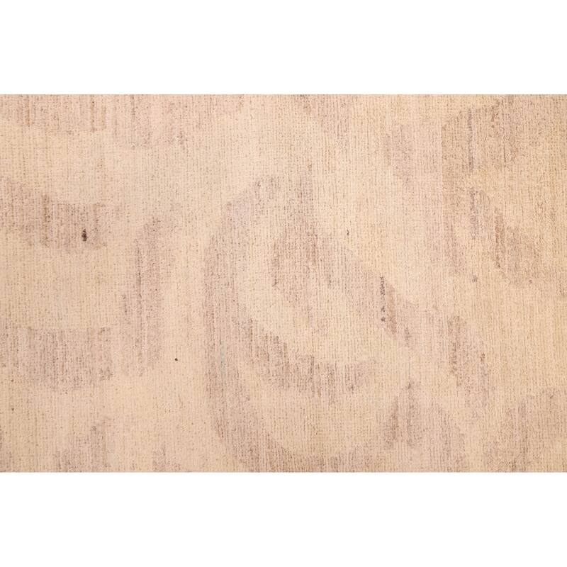 ECARPETGALLERY Hand-knotted Peshawar Ziegler Ivory Wool Rug - 9'0 x 11'8