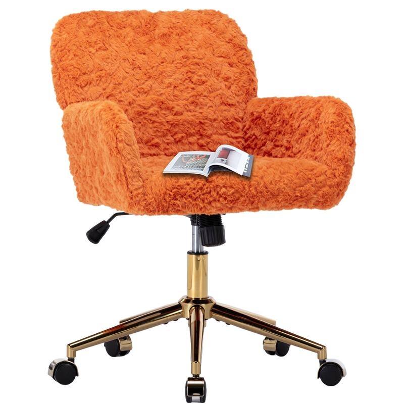 Metal Swivel Home Upholstered Office Chair