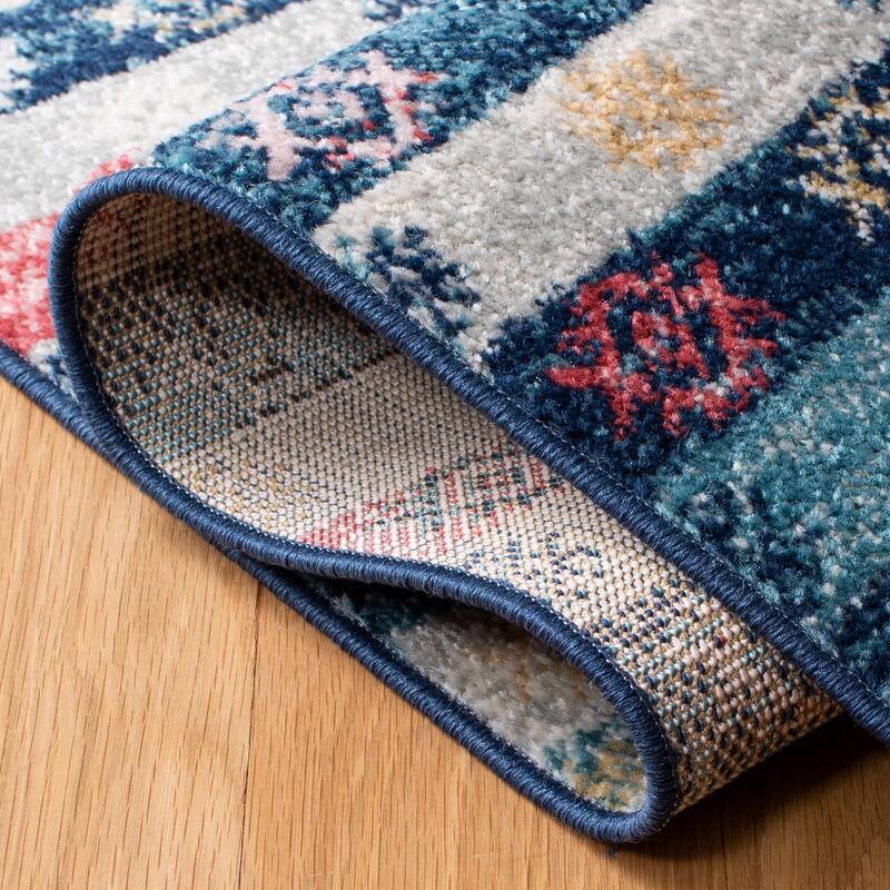 SAFAVIEH Madison Penny Boho Stripe Rug
