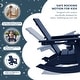 preview thumbnail 51 of 68, Shoreside Kids Outdoor Poly Adirondack Rocking Chair with Cup Holder (Set of 2)