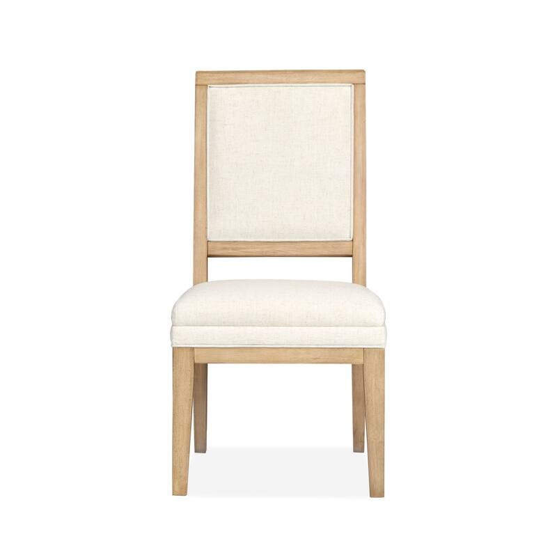 Magnussen Home Coventry Honey Maple Upholstered Side Chair Two Pack - 20''W x 23.63''D x 37.88''H