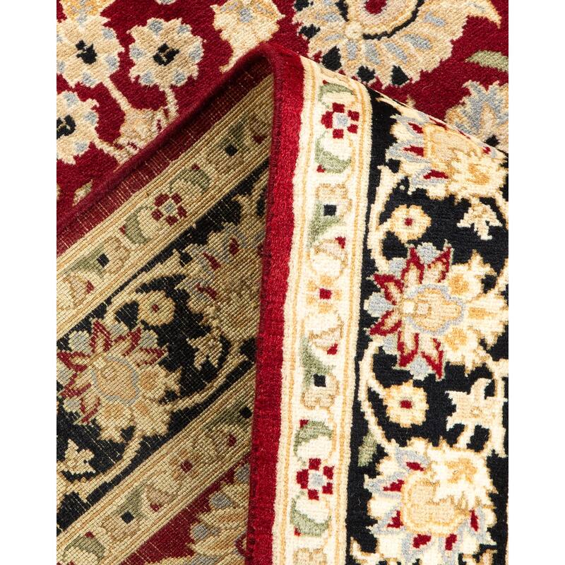 Overton Handknotted Wool Traditional Oriental Red Area Rug - 3' x 5'