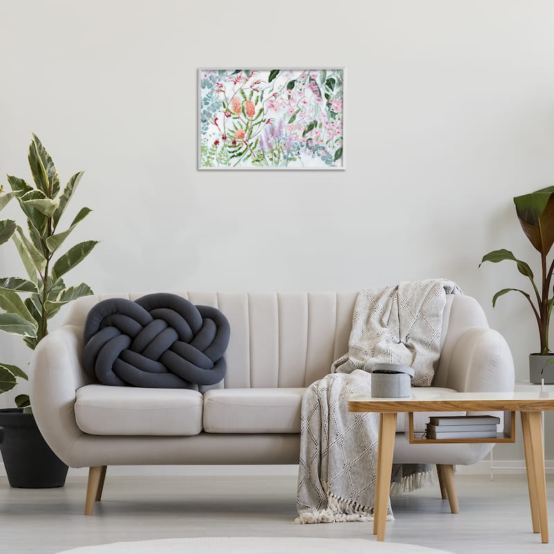 Stupell Elegant Garden Flowers Framed Giclee Art Design By Meredith Howse