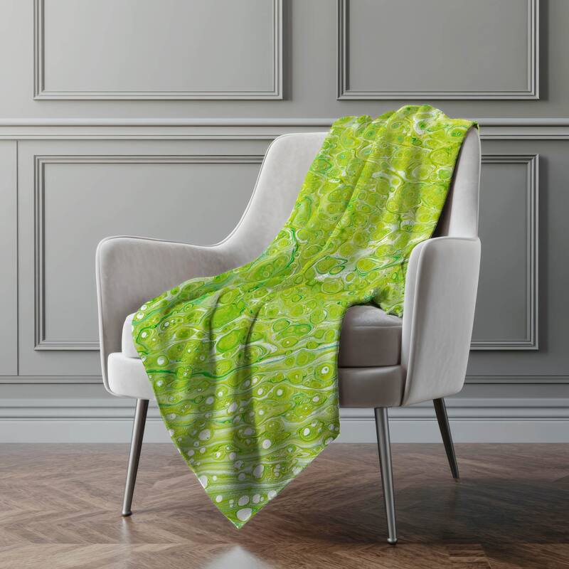 Premium Machine Washable ASB50 Abstract Modern Sherpa Throw Blanket