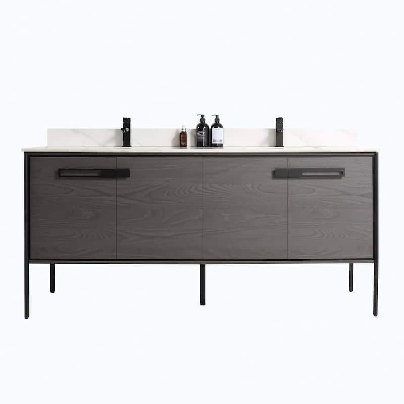 Fine Fixtures Oakville Bathroom Vanity with White Ceramic Sink