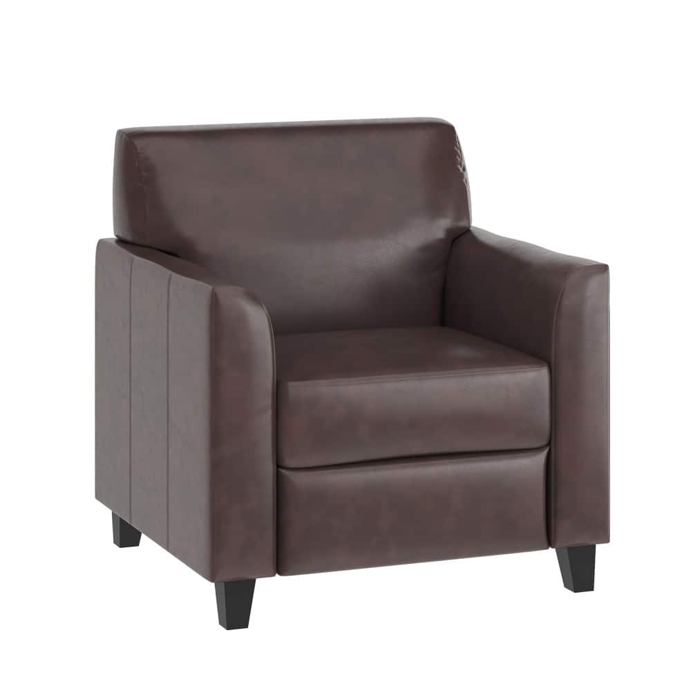 LeatherSoft Chair with Clean Line Stitched Frame - 30.5"W x 29"D x 31.5"H