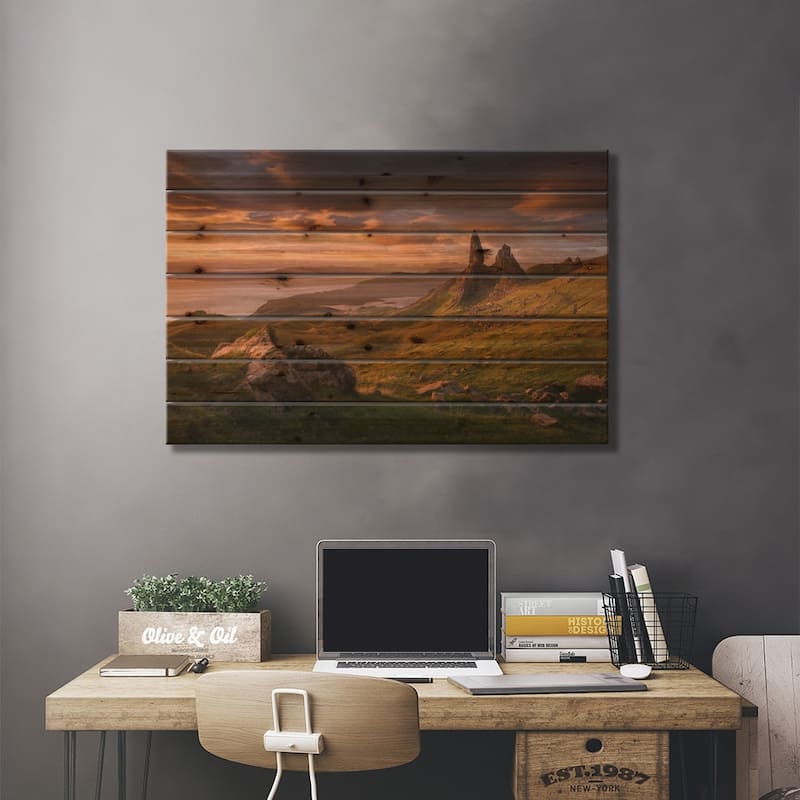 Scotland VI Print On Wood by Daniel Kordan - Multi-Color