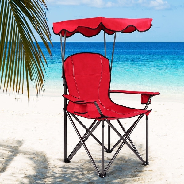 Folding chairs discount with canopy
