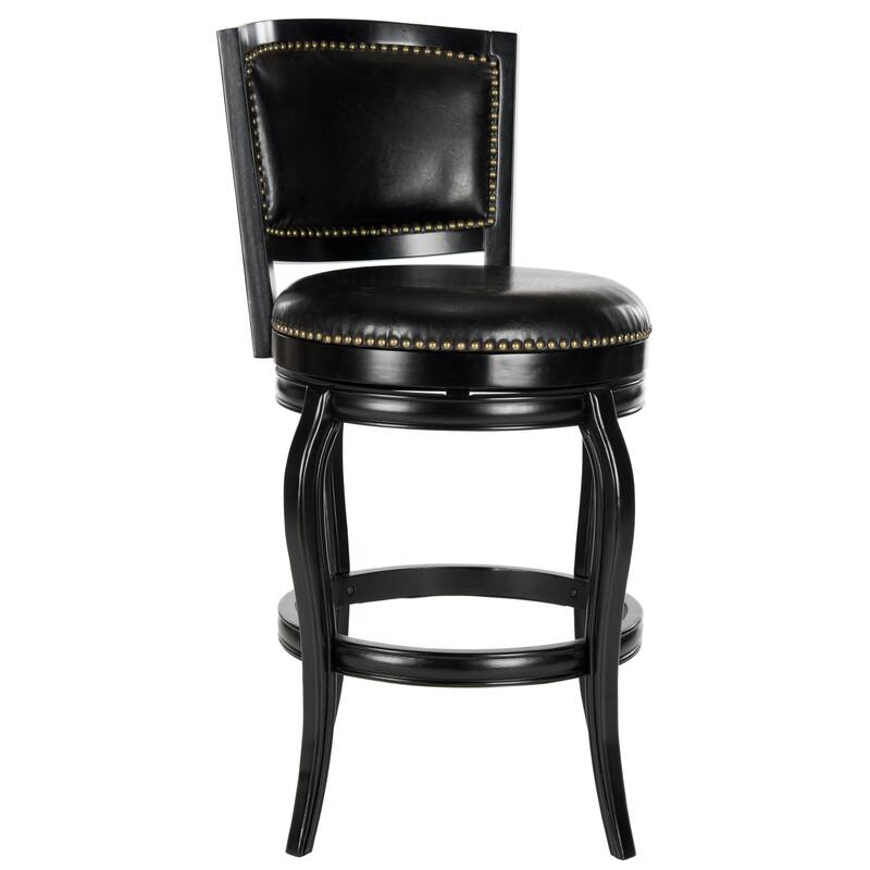 SAFAVIEH Pasquale Black 29-inch Bar Stool - 24" x 25" x 45"