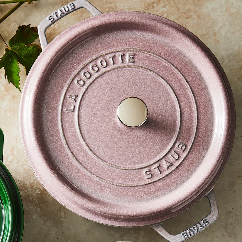 STAUB Cast Iron 4-qt Round Cocotte