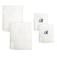preview thumbnail 25 of 26, Sweet Kids 2-piece White Turkish Cotton Bath and Hand Towel Set with Royal Blue Monogrammed Initial R - White