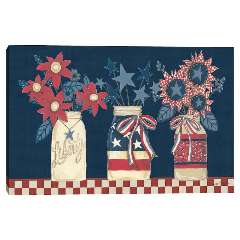 American Country Jars by Anne Tavoletti Canvas Art Print