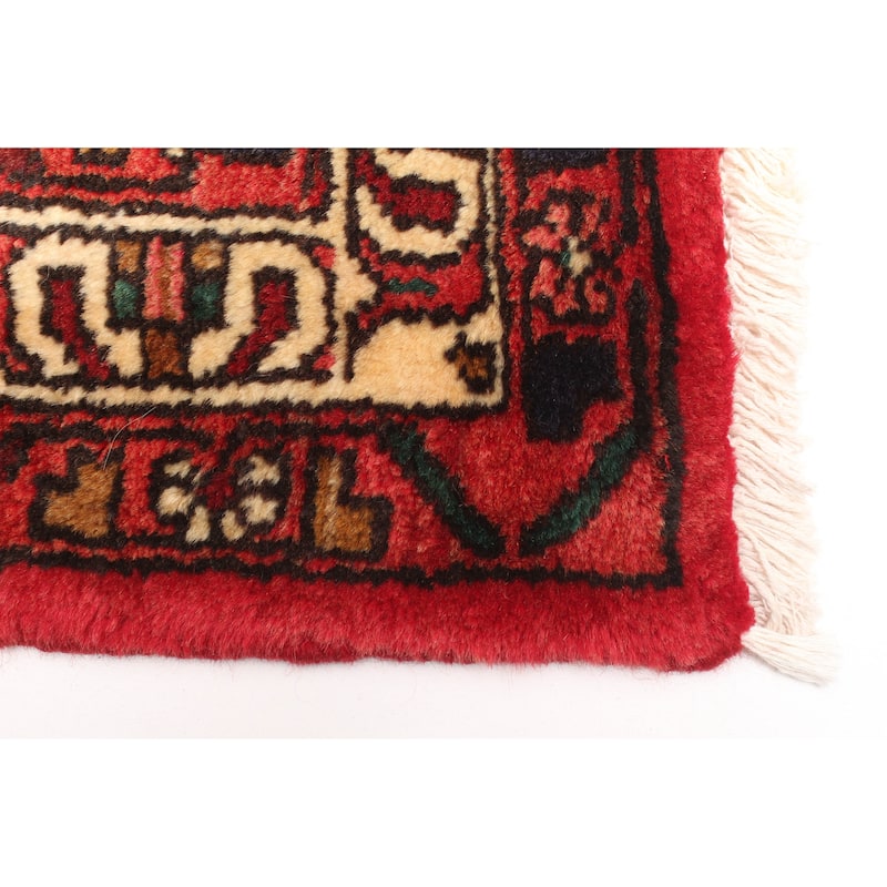 ECARPETGALLERY Hand-knotted Andelz Red Wool Rug - 3'3 x 4'7