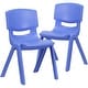 preview thumbnail 5 of 22, 2 Pack Plastic Stackable School Chair with 15.5"H Seat