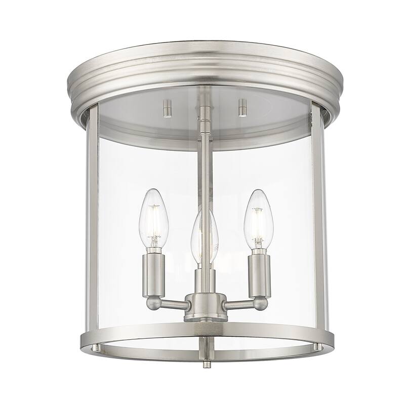 Z-Lite 742F13 Thayer 3 Light 13" Wide Flush Mount Ceiling Fixture