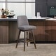 preview thumbnail 66 of 176, Amalie Upholstered Bar Stool, Swivel Counter Height Stool with Solid Wood Frame