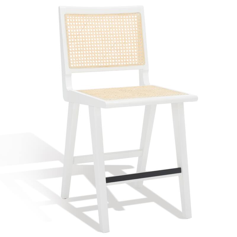 SAFAVIEH Couture Melike French Cane 23-inch Counter Stool - 18 In. W x 23 In. D x 39 In. H - 18Wx23Dx39H