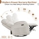 preview thumbnail 27 of 54, Power Swivel Rocker Glider Nursery Recliner with USB Port Set of 2