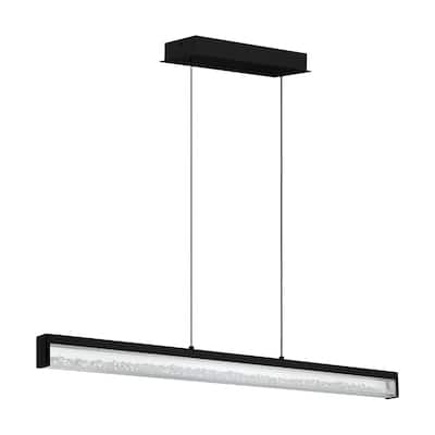 Eglo Cardito 1-light Matte Black LED Linear Pendant