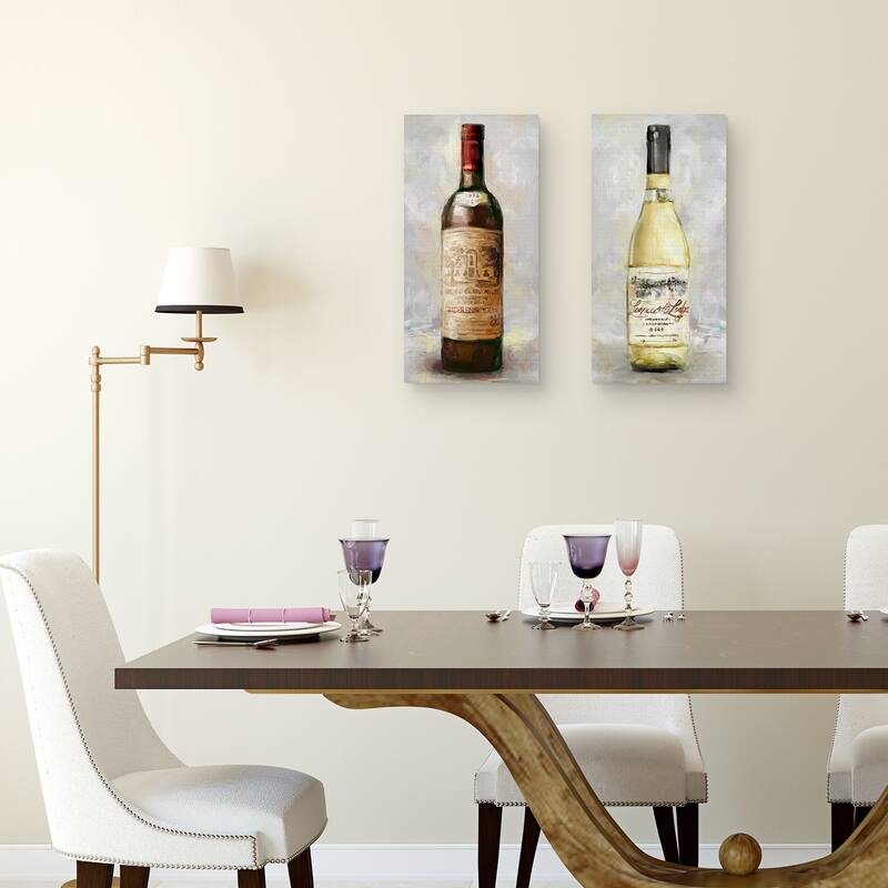 Bottle of Red, Bottle of White by Studio Arts Canvas Art Prints