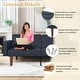 preview thumbnail 21 of 31, 68 in. Soft Convertible Sofa Bed with Adjustable Backrest and Solid Wood Legs